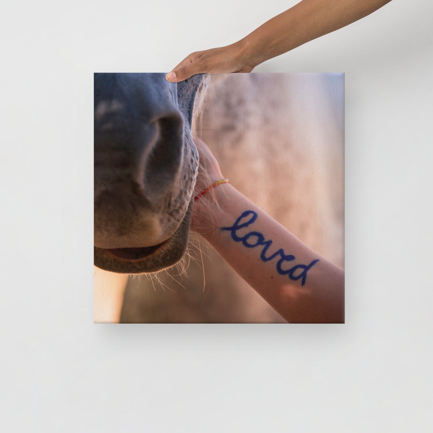 "LOVED" Ready to Hang Square Thin Canvas wrap