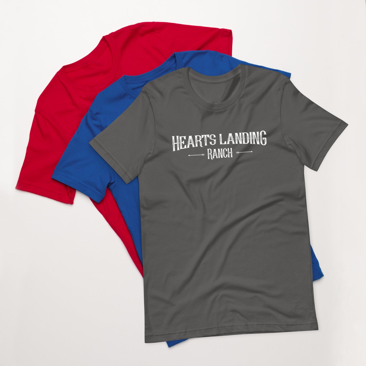 Hearts Landing Ranch Unisex t-shirt I'D RATHER BE WITH HORSES
