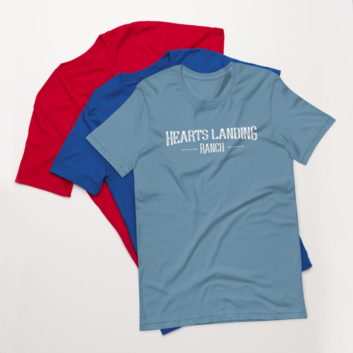 Hearts Landing Ranch Unisex t-shirt I'D RATHER BE WITH HORSES