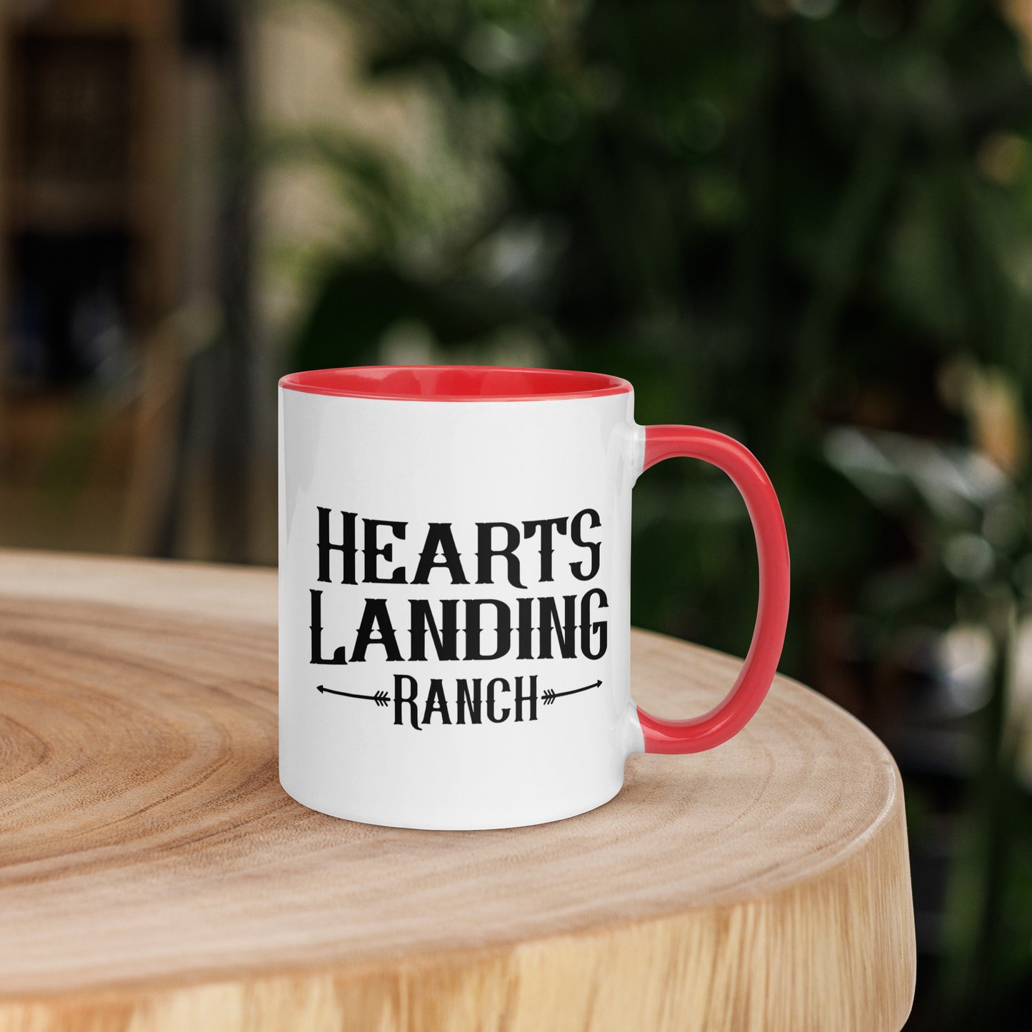 Hearts Landing Ranch Mug with Color Inside